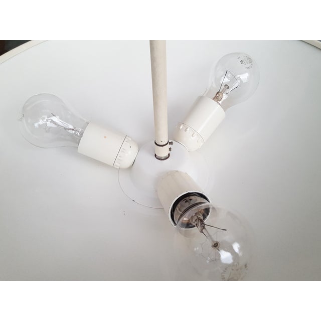 Ivory Cetra Pendant Lamp in Ivory Painted Brass and Metal by Vico Magistretti for Artemide, 1960s For Sale - Image 8 of 14