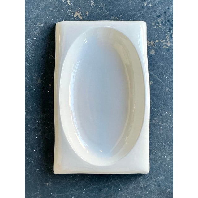 Ceramic Vintage Boho Italian Glazed Ceramic Tray For Sale - Image 7 of 11