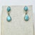 1970s Vintage Southwestern Boho Chic Blue Larimar & Sterling Drop Dangle Earrings - A Pair. For Sale - Image 4 of 11