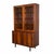 A stunning&nbsp; vintage storage piece, this tall cabinet is crafted in Brazilian rosewood with sliding glass doors, which...