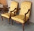 French Louis XVI Style Spanish Pair of High Back Carved Walnut Armchairs, 1900s For Sale - Image 3 of 10