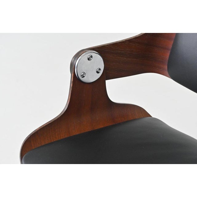 Vintage German Dining Chairs in Teak by Eugen Schmidt, 1965, Set of 6 For Sale - Image 18 of 18