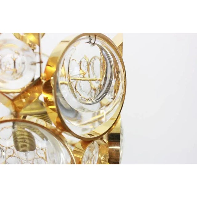 Small Pendant in Gilt Brass and Crystal Glass from Palwa, Germany, 1970s For Sale - Image 4 of 6