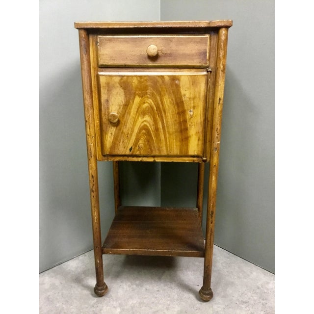 Mid-Century Modern Vintage Industrial Metal Night Stand For Sale - Image 3 of 15