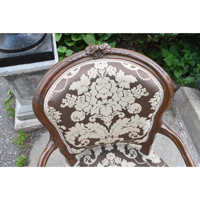 Pair of Louis XV Fruitwood Armchairs of the 18th Century For Sale - Image 14 of 17