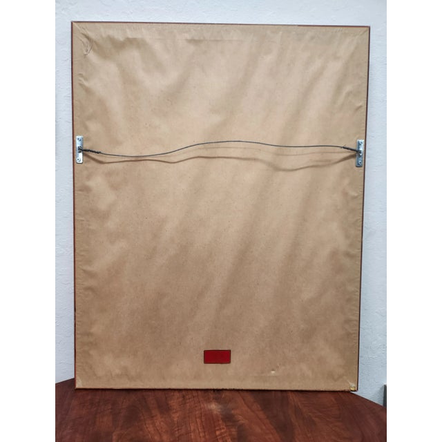 This antique (possibly 18th-century?) lithograph presents a refined interpretation of the traditional Madonna and Child...