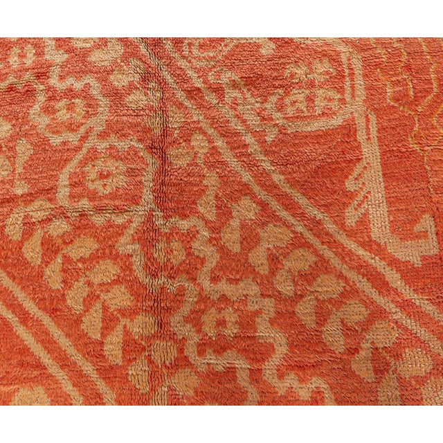 Turkish Antique Turkish Oushak Rug For Sale - Image 3 of 8