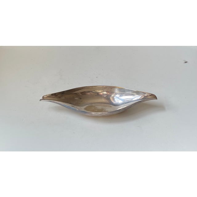 Modernist Silver-Plated Oblong Dish by Günter Kupetz from WMF, 1950s For Sale - Image 4 of 9