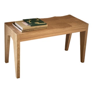 Onde Bench in Wood by Marc Geneix Design For Sale