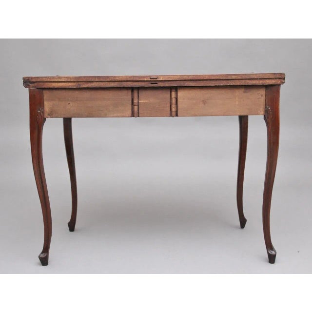 Wood 19th Century Mahogany Card Table For Sale - Image 7 of 11