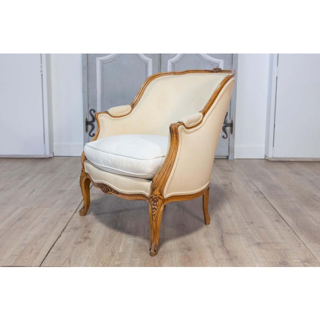 20th Century French Louis XV Style Bergere For Sale - Image 10 of 15