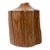 Vintage Hand Carved Live Edge Teak Wood Budvase For Sale