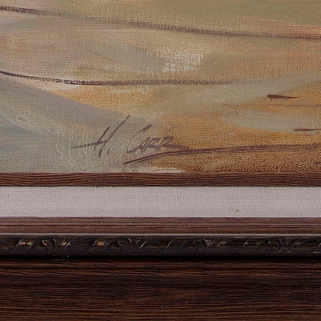 Vintage Howard Carr Rancher on Horseback at Corral For Sale - Image 4 of 5