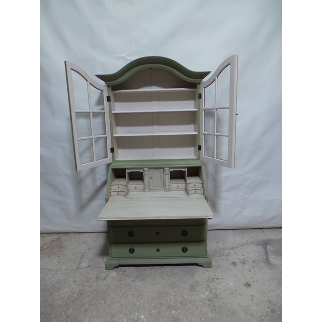 Swedish Rococo Style Secretary Hutch For Sale - Image 11 of 15