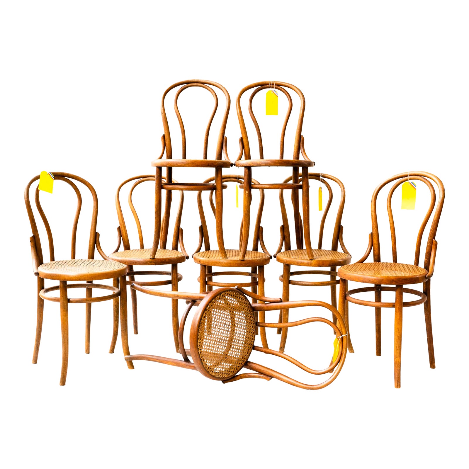 Early 20th Century Fischel Chairs Set of 8 Chairish