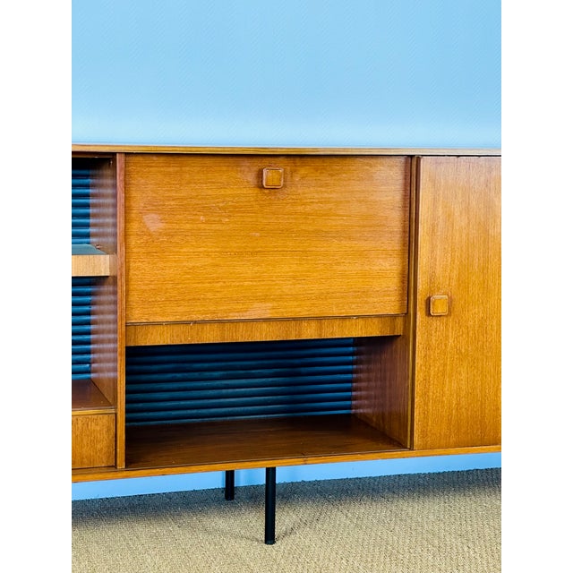Tall Scandinavian Teak Sideboard, 1960s For Sale - Image 16 of 18