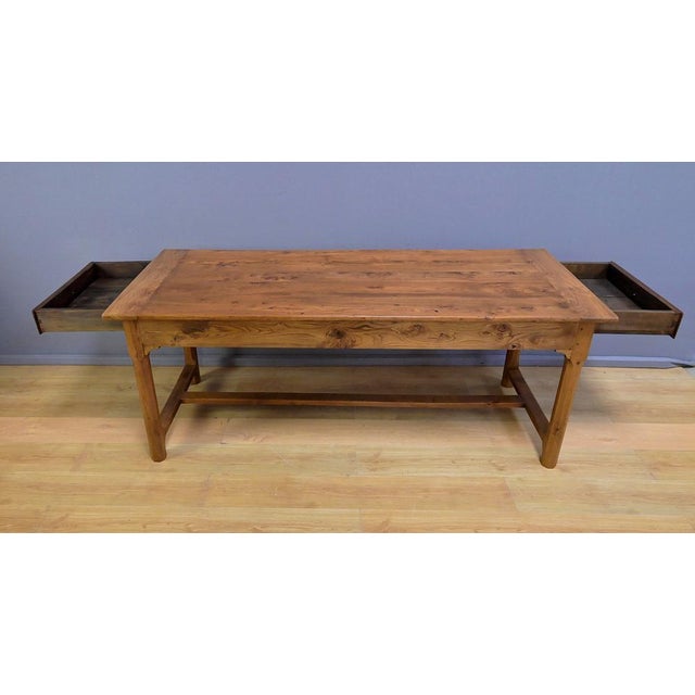Farmhouse Table in Ash and Oak, 19th Century For Sale - Image 11 of 17