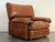 Vintage 1970's Attributed to Roche Bobois Leather Lounge Chair With Ottoman Attributed For Sale - Image 4 of 16