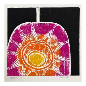 1970s Tina Blakeslee Abstract Monoprint