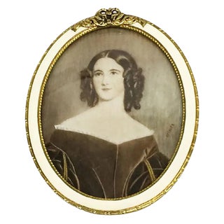 Miniature Portrait of a Lady by Stieler For Sale