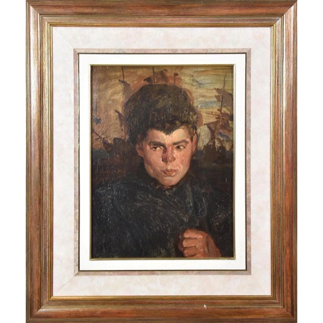 After Rudolf Gudden, Portrait of Evert 'Seek' Veerman, 1901, Oil on Panel For Sale - Image 7 of 7