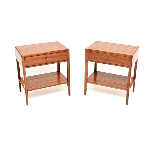 Vintage Bedside Tables from Loughborough, 1950s, Set of 2 For Sale - Image 11 of 11