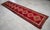 Red 1960s Turkish Hand-Knotted Runner Rug Kitchen Hallway Decor Red & Pink 3x13 Ft Approx For Sale - Image 8 of 16
