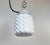 Ceramic Vintage White Porcelain Pendant Light, 1970s For Sale - Image 7 of 15