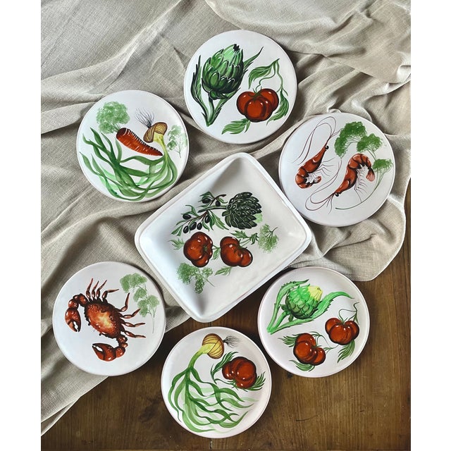 Vintage Service from Vallauris, 1960, Set of 7 For Sale - Image 12 of 17