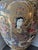 This Chinese Satsuma Floor Vase is made from heavyweight high-fired eathenware. Extensive hand painted gold moriage with...