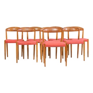 Knud Andersen Model Ka120 Mid Century Danish Dining Chairs - Set of 8 For Sale
