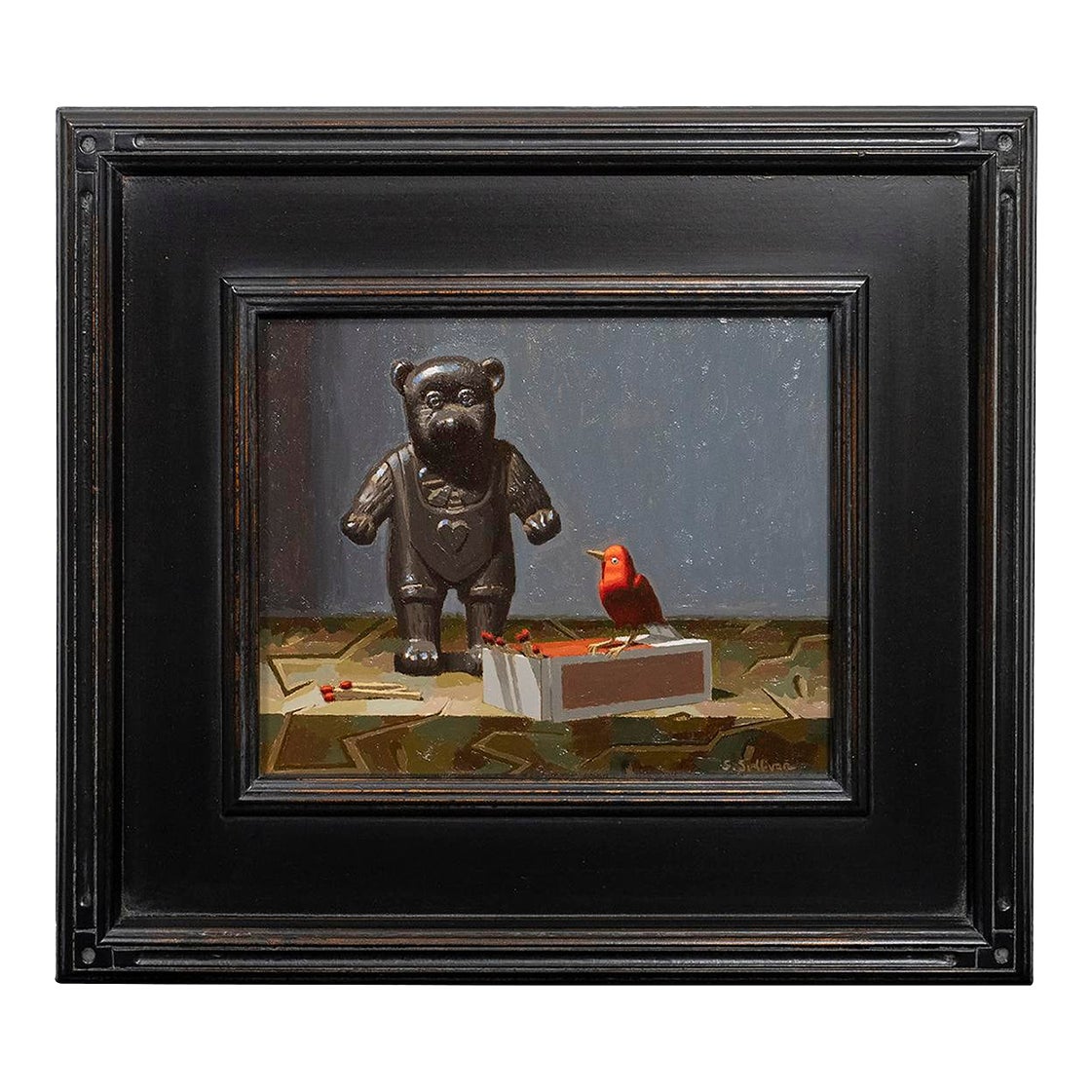 Contemporary Postmodern Still-Life Oil on Panel | Chairish