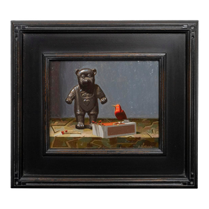 Contemporary Postmodern Still-Life Oil on Panel
