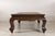 Brown Antique Chinese Elm Opium Bed Coffee Table with Woven Rattan Top and Scroll Legs For Sale - Image 8 of 18