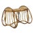 Lily Pad Rattan Planter Stool, Large For Sale