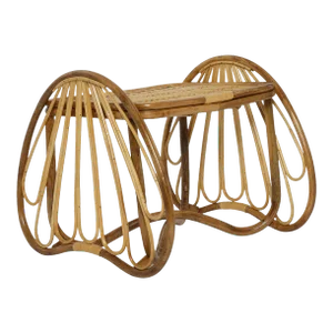 Lily Pad Rattan Planter Stool, Large