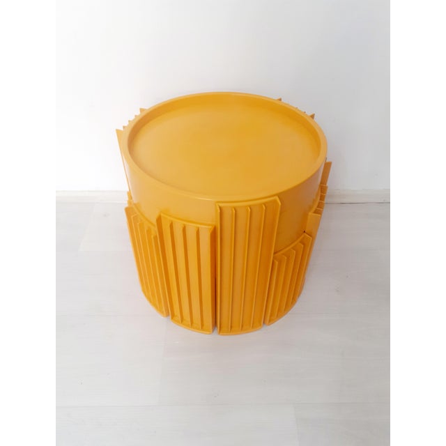 Plastic Marema Tables by Gianfranco Frattinis for Cassina, 1960s, Set of 4 For Sale - Image 7 of 16