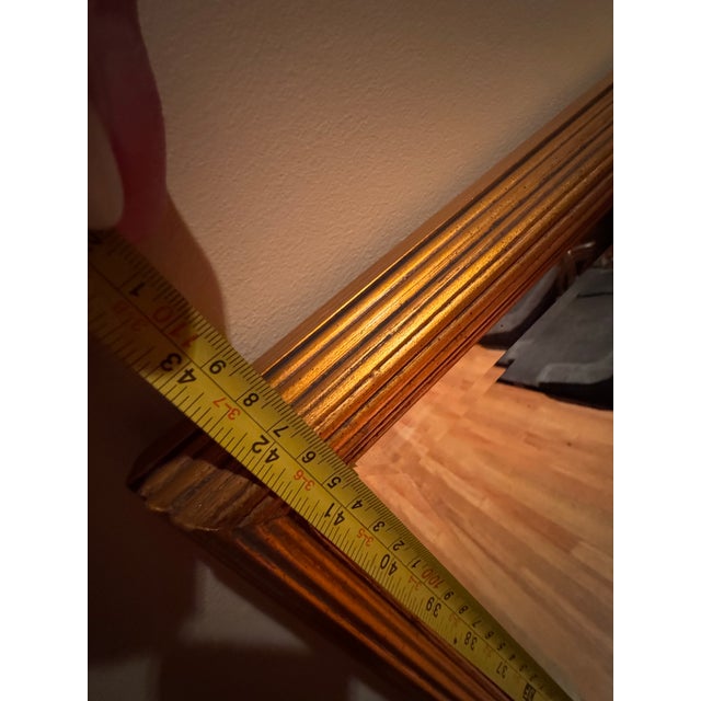 La Barge Gold Framed Wall Mirror, 32x42, Beveled Glass, Classic Traditional Style For Sale - Image 9 of 11