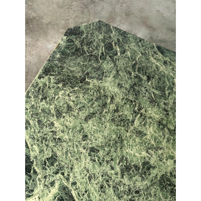 Verde Alpi Marble Coffee Table, Italy, 1970s For Sale - Image 11 of 18