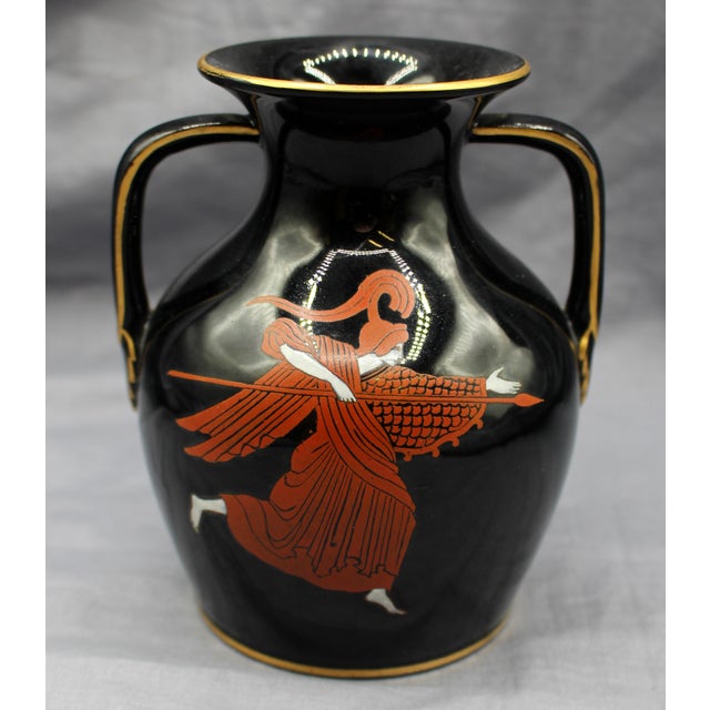 Black 1859-1861 English Set of Three Greek Revival Amphora Vases by Bates, Brown-Westhead, and Moore For Sale - Image 8 of 10