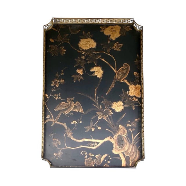 Regency Style Black Gold Japonisme Lacquer Center Table after Gillows Lancaster. Extraordinary side or center table...