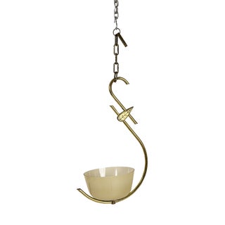 Swedish Modern Brass Pendant Lamp, 1950s For Sale