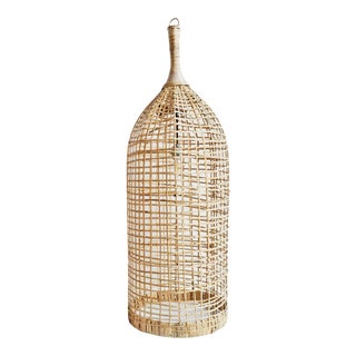 Rattan Bottle Pendant Light Medium For Sale