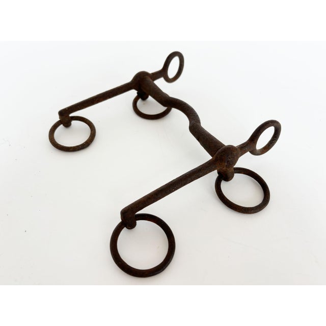 1900 - 1909 1900s Antique Horse Curb Bits, Set of 3 For Sale - Image 5 of 8