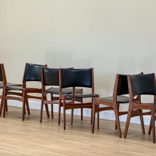 Vintage Dining Chairs by Erik Buch, 1960s, Set of 6 For Sale - Image 12 of 16