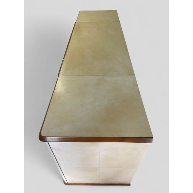 Italian Art Deco Sideboard in Parchment, 1940s For Sale - Image 6 of 18