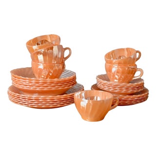Termocrisa Coffee Service in Opaline Glass, 1950s For Sale