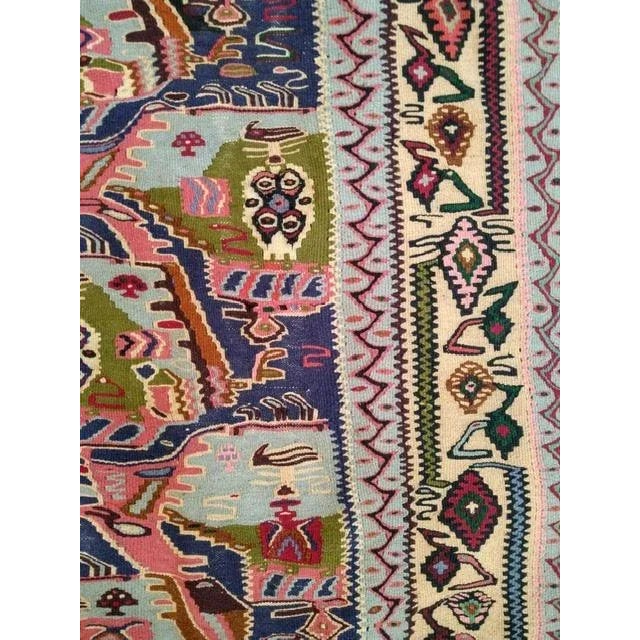Wool, genuine hand made Persian Kilim -