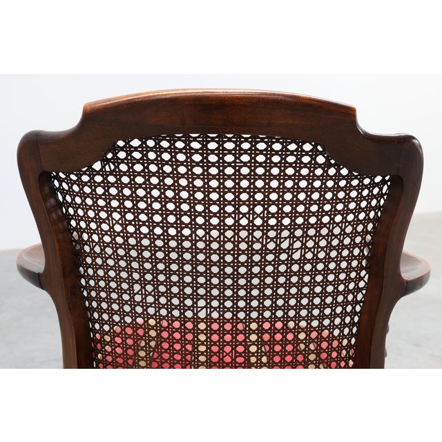 Louis XV Style Oak and Cane Armchair, France, 1890 For Sale - Image 13 of 15