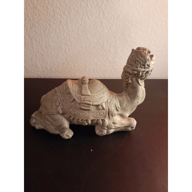 1980s 1980s Textured Stoneware Sitting Camel Figurine For Sale - Image 5 of 6